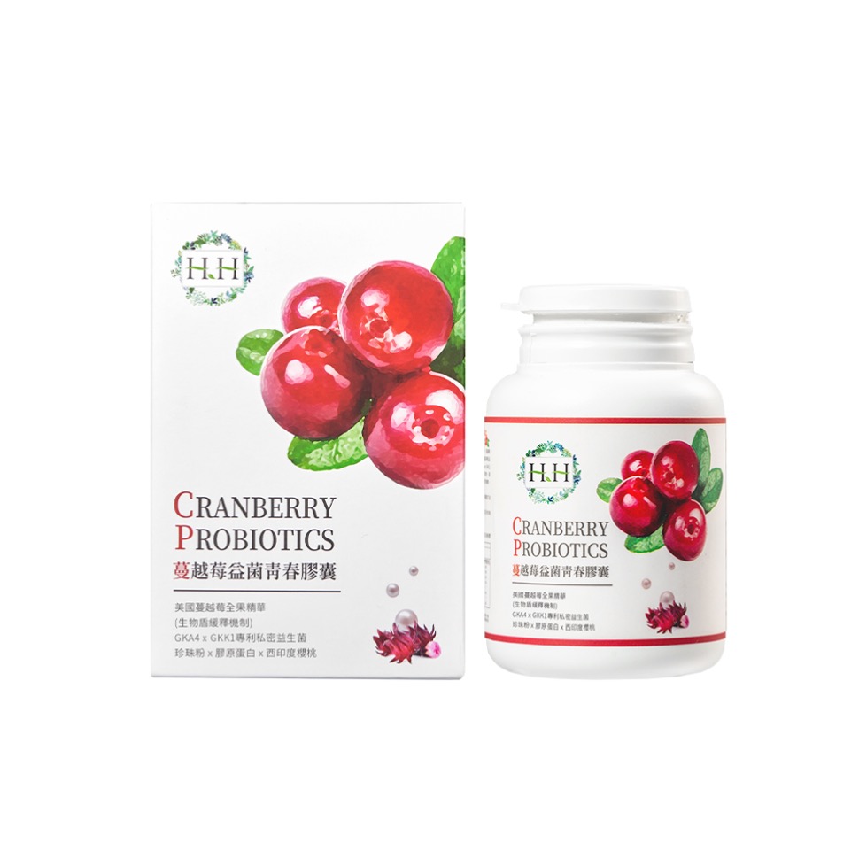 蔓越莓益生菌推薦品牌5.【HH】蔓越莓益菌青春膠囊